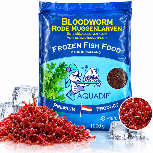 Aquadip Frozen Bloodworm Fish Food 1kg