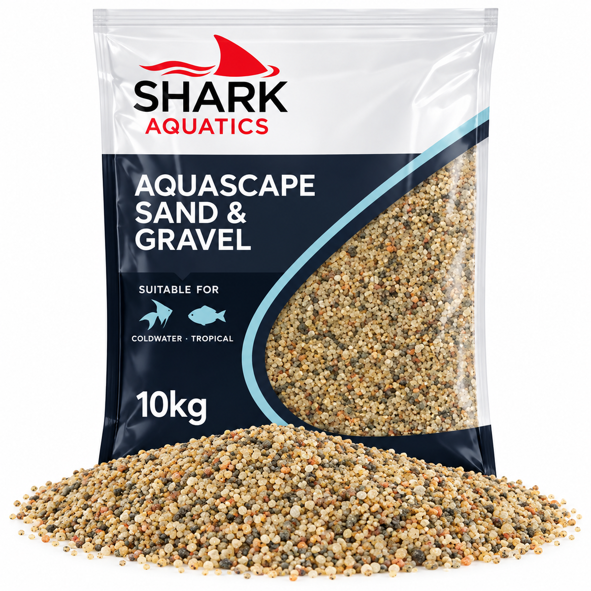Shark Sand Aquarium Substrate 10kg 20kg Natural Fish Tank Sand Aquascaping