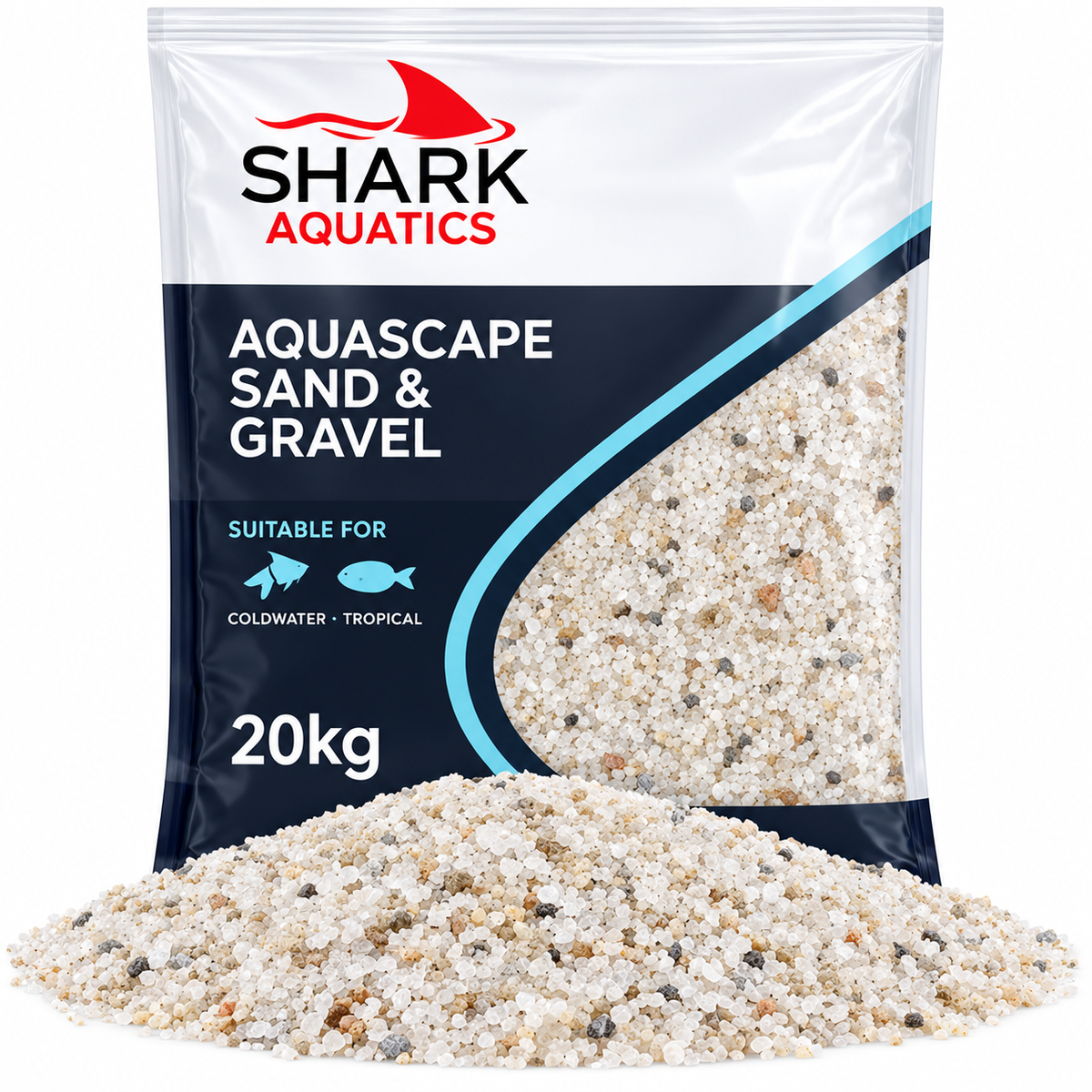 Shark Sand Aquarium Substrate 10kg 20kg Natural Fish Tank Sand Aquascaping