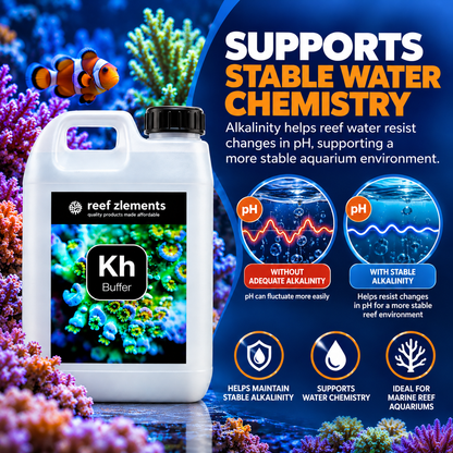 Reef Zlements KH Buffer 500ml 1L 2.5L Marine Reef Aquarium Alkalinity dKH