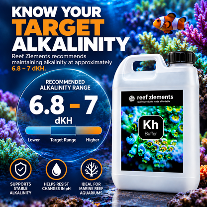 Reef Zlements KH Buffer 500ml 1L 2.5L Marine Reef Aquarium Alkalinity dKH