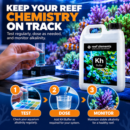 Reef Zlements KH Buffer 500ml 1L 2.5L Marine Reef Aquarium Alkalinity dKH