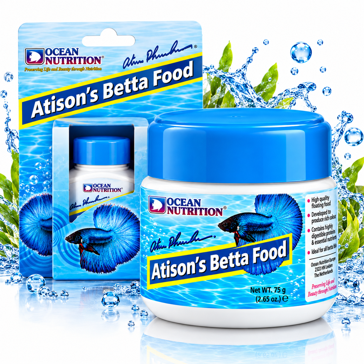 Ocean Nutrition Atison's Betta Food 15g 75g Floating Fish Pellets 1.5mm