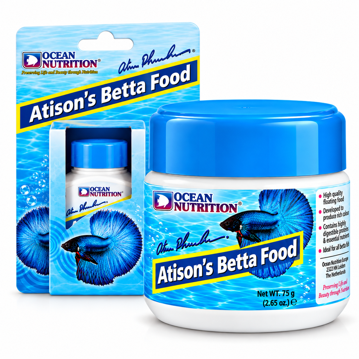 Ocean Nutrition Atison's Betta Food 15g 75g Floating Fish Pellets 1.5mm