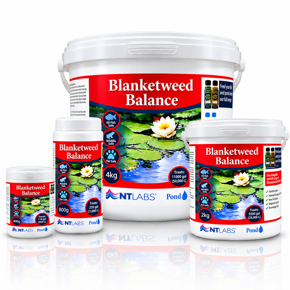 NT Labs Pond Blanketweed Balance Treatment Koi Fish Algae Control 400g 800g 2kg 