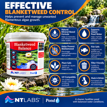 NT Labs Pond Blanketweed Balance Treatment Koi Fish Algae Control 400g 800g 2kg 