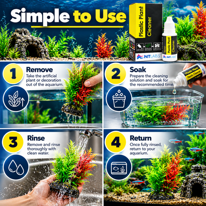 NT Labs Plastic Plant Cleaner 100ml Aquarium Artificial Plant Ornament Cleaner