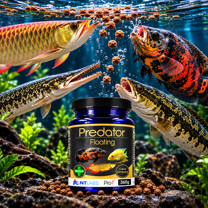 NT Labs Pro-F Predator Floating Fish Food Arowana Oscar Cichlid 125g 360g