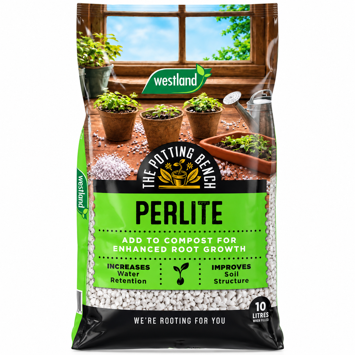 Westland Gro-Sure Perlite 10L - Enhanced Drainage & Aeration