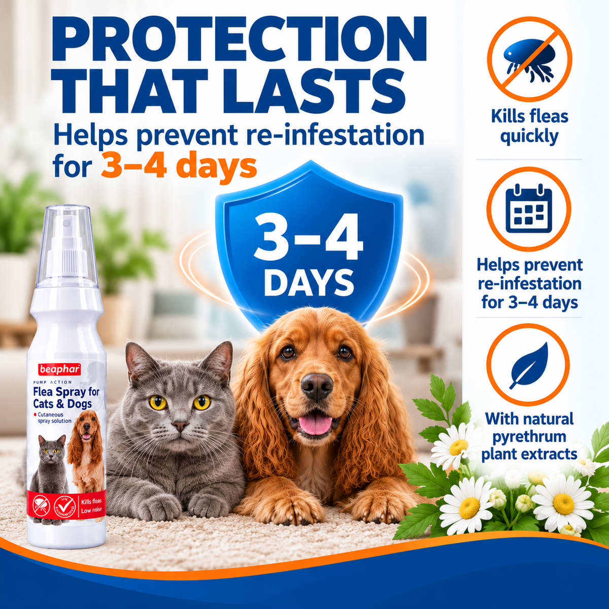 Beaphar Pump Flea Spray (Cats & Dogs)