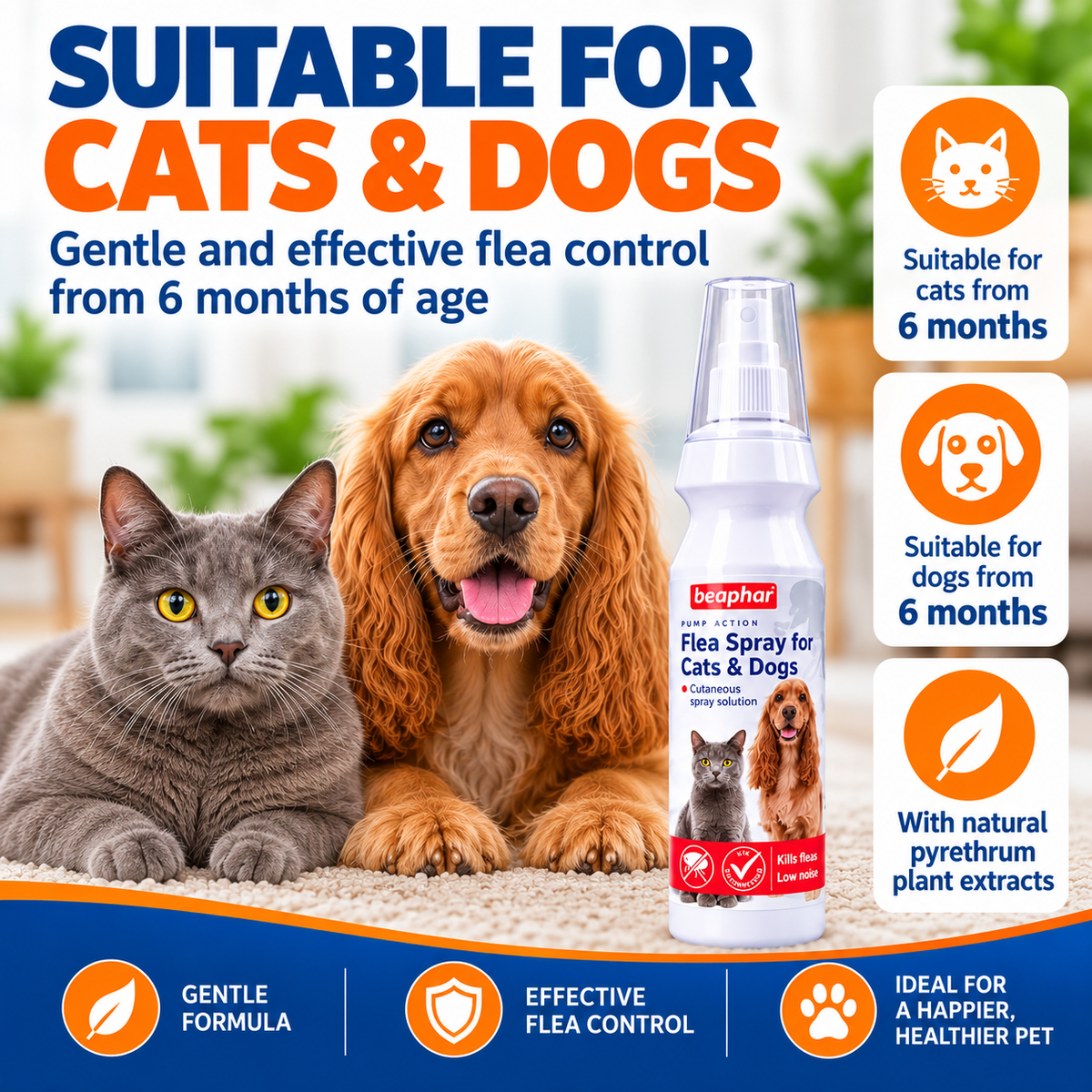 Beaphar Pump Flea Spray (Cats & Dogs)