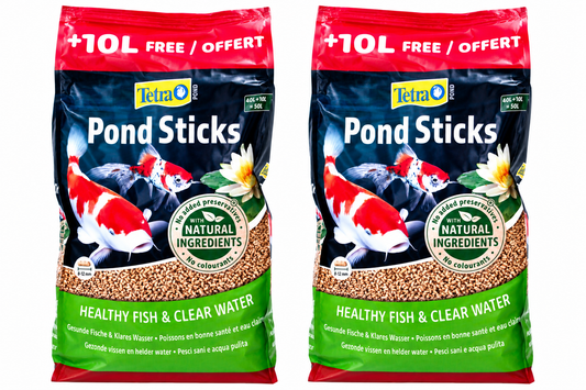 Tetra Pond Sticks 50L x2 Floating Koi Goldfish Pond Fish Food 100L