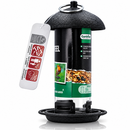 Gardman Black Steel Antibacterial Seed Feeder