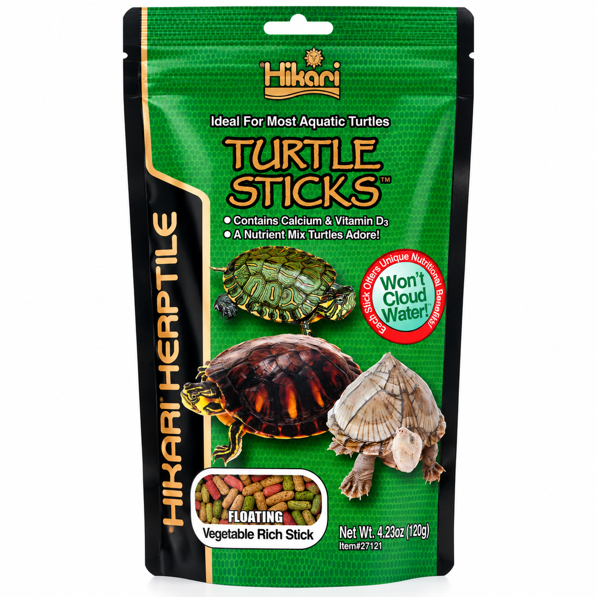 Hikari Turtle Sticks Nutrient-Rich Mix 120g