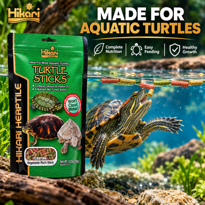 Hikari Turtle Sticks Nutrient-Rich Mix 120g