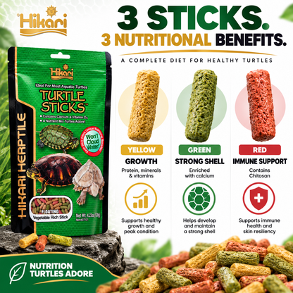 Hikari Turtle Sticks Nutrient-Rich Mix 120g