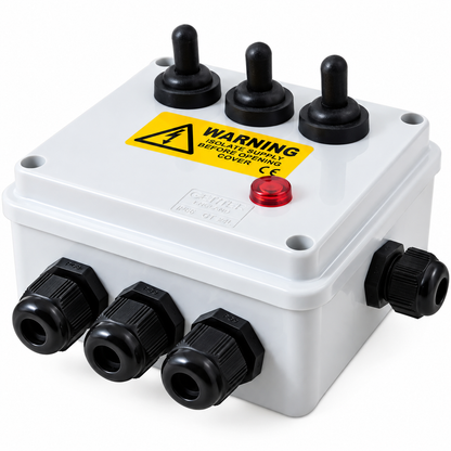 Outdoor 3-Way Weatherproof Electrical Switch Box