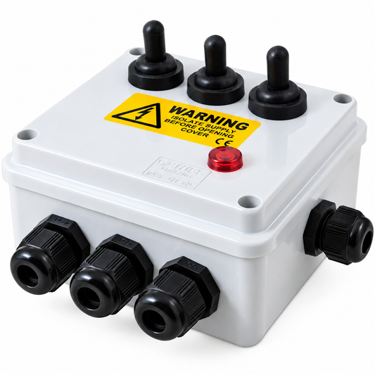 Outdoor 3-Way Weatherproof Electrical Switch Box