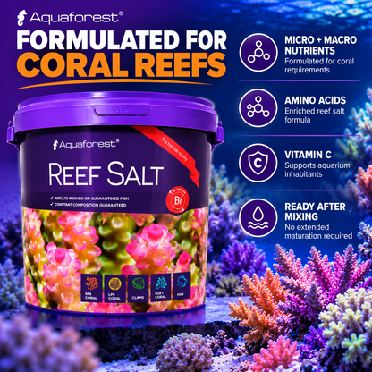 Aquaforest Reef Salt Marine Coral Aquarium + FREE Socks & Polyp-Up 50ml
