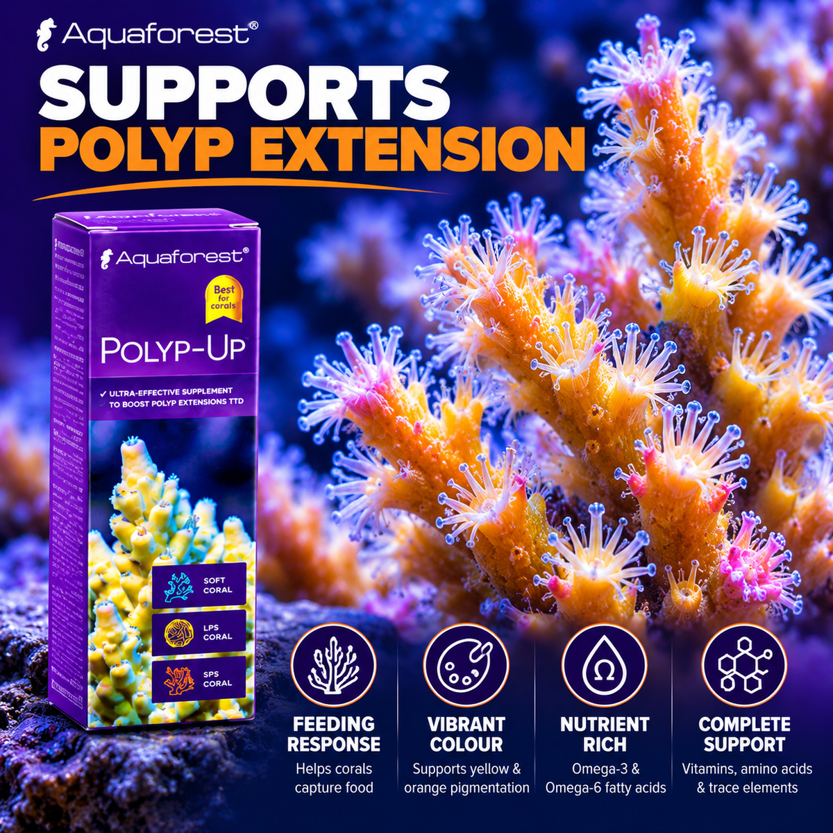 Aquaforest Reef Salt Marine Coral Aquarium + FREE Socks & Polyp-Up 50ml