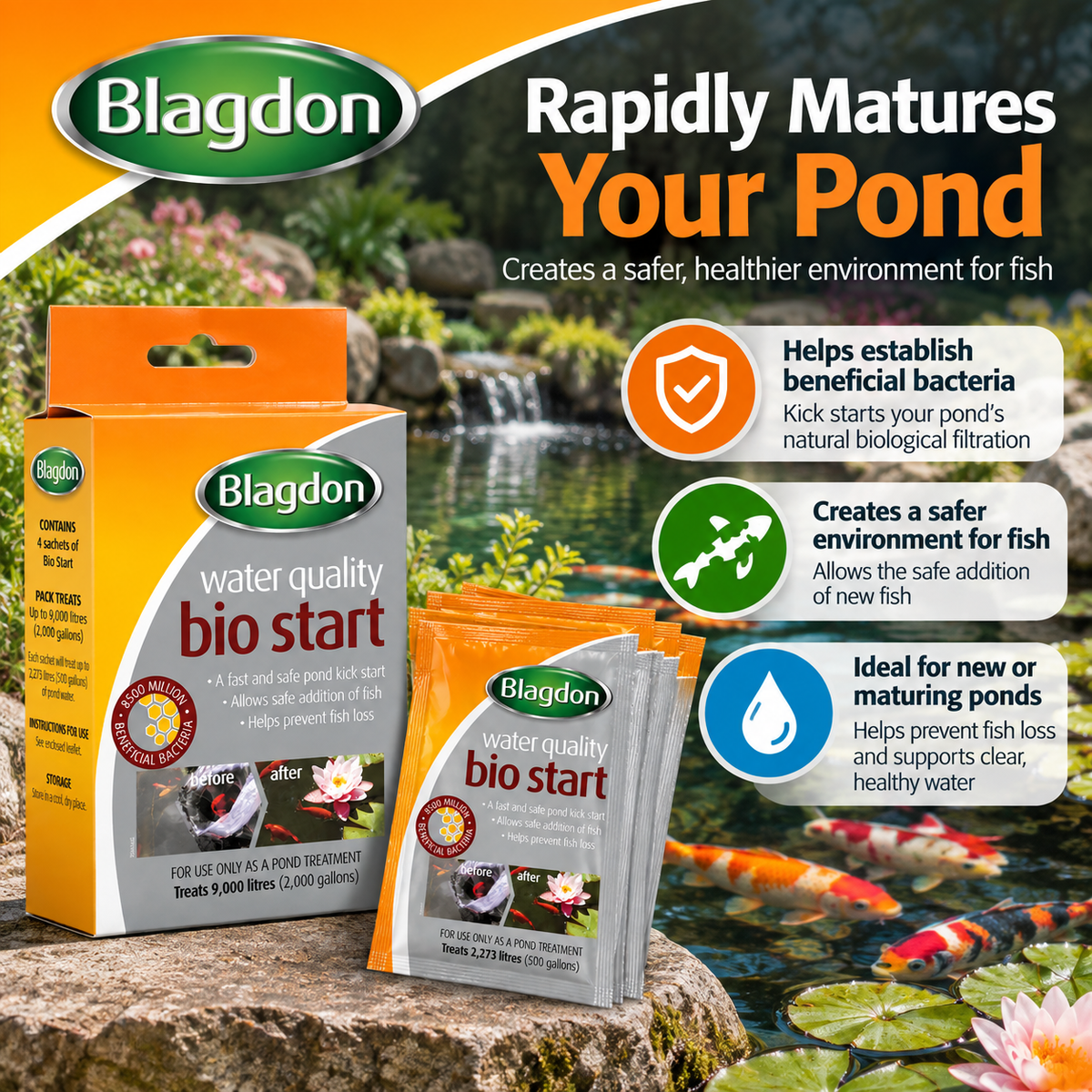 Blagdon Bio Start Benefcial Bactera