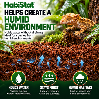 HabiStat Coir Block Fine 650g Compressed Natural Reptile Substrate Bedding