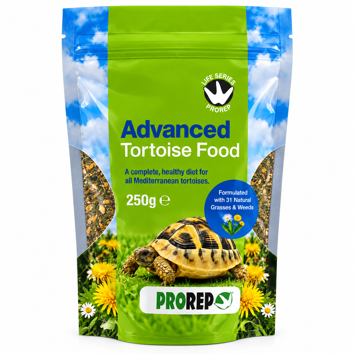 ProRep Tortoise Food High Fibre Low Protein Weeds & Grasses 250g 500g 1kg