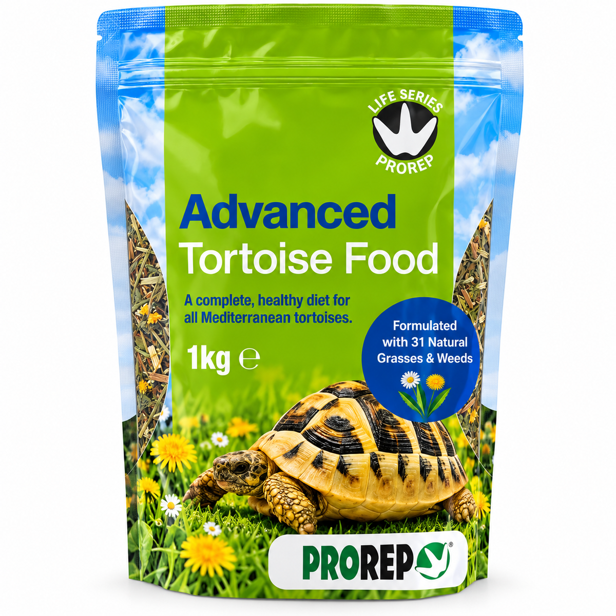 ProRep Tortoise Food High Fibre Low Protein Weeds & Grasses 250g 500g 1kg