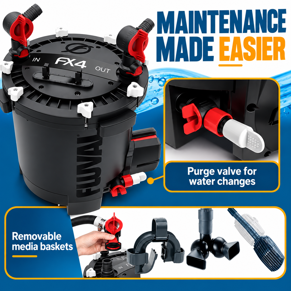 Fluval FX4 Canister Filter for 250 Gal Aquariums