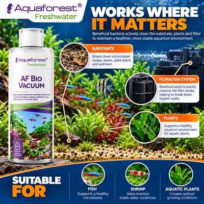 Aquaforest Bio Vacuum Probiotic Bacteria Aquarium Water Treatment 500ml