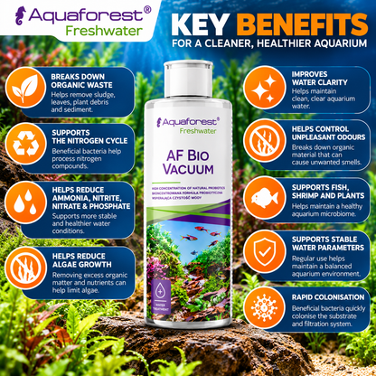 Aquaforest Bio Vacuum Probiotic Bacteria Aquarium Water Treatment 500ml