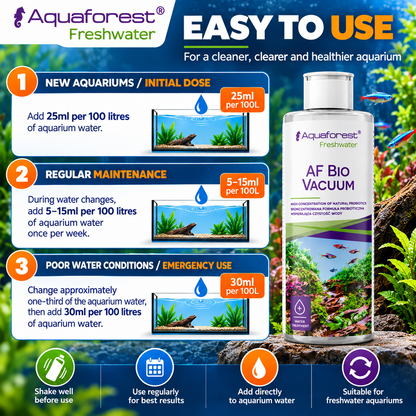 Aquaforest Bio Vacuum Probiotic Bacteria Aquarium Water Treatment 500ml