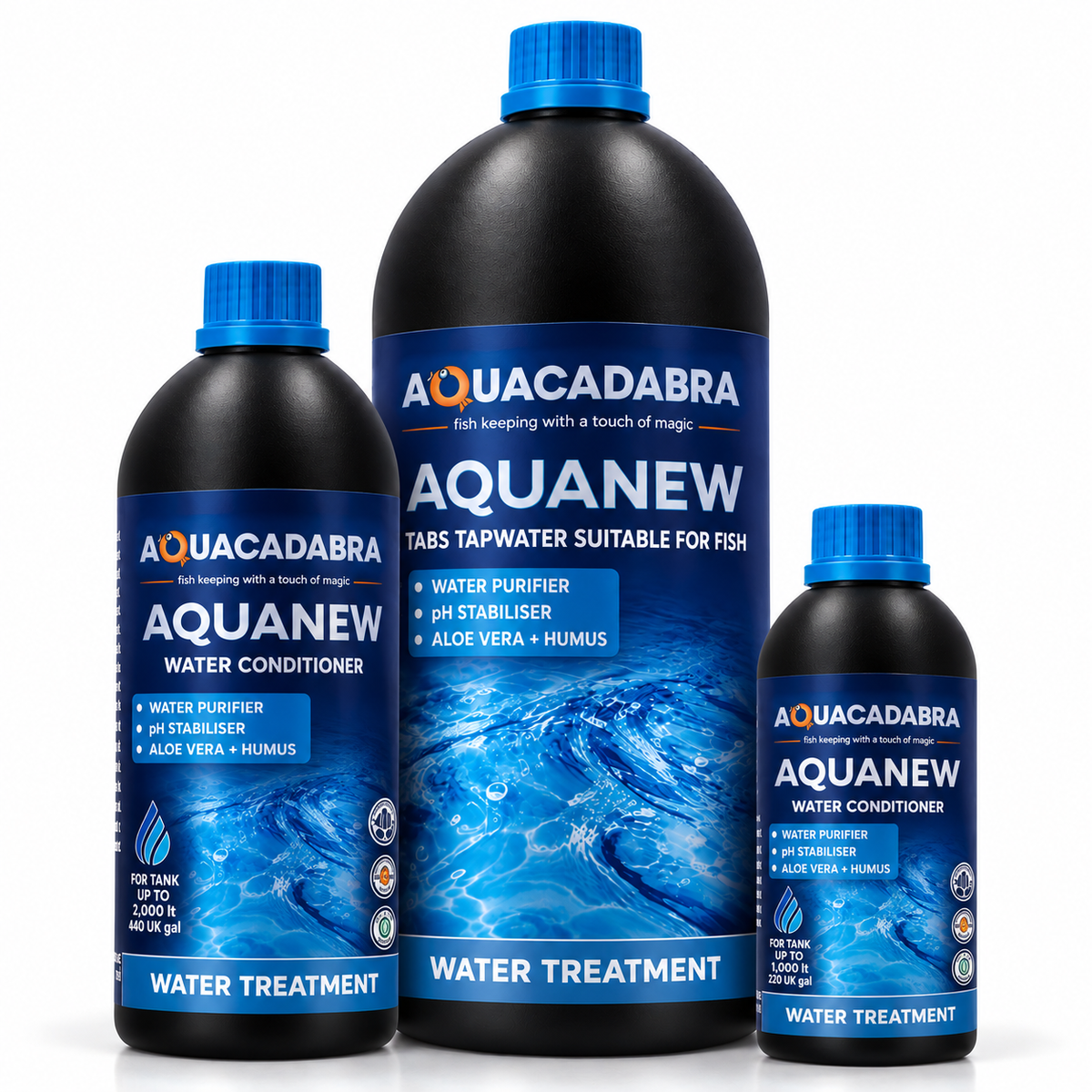 Aquacadabra Aquanew Water Conditioner Fish Shrimp Marine 250ml 500ml 1L