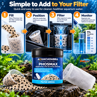 Aquacadabra Phosmax Phosphate Removal Filter Media Aquarium 350g