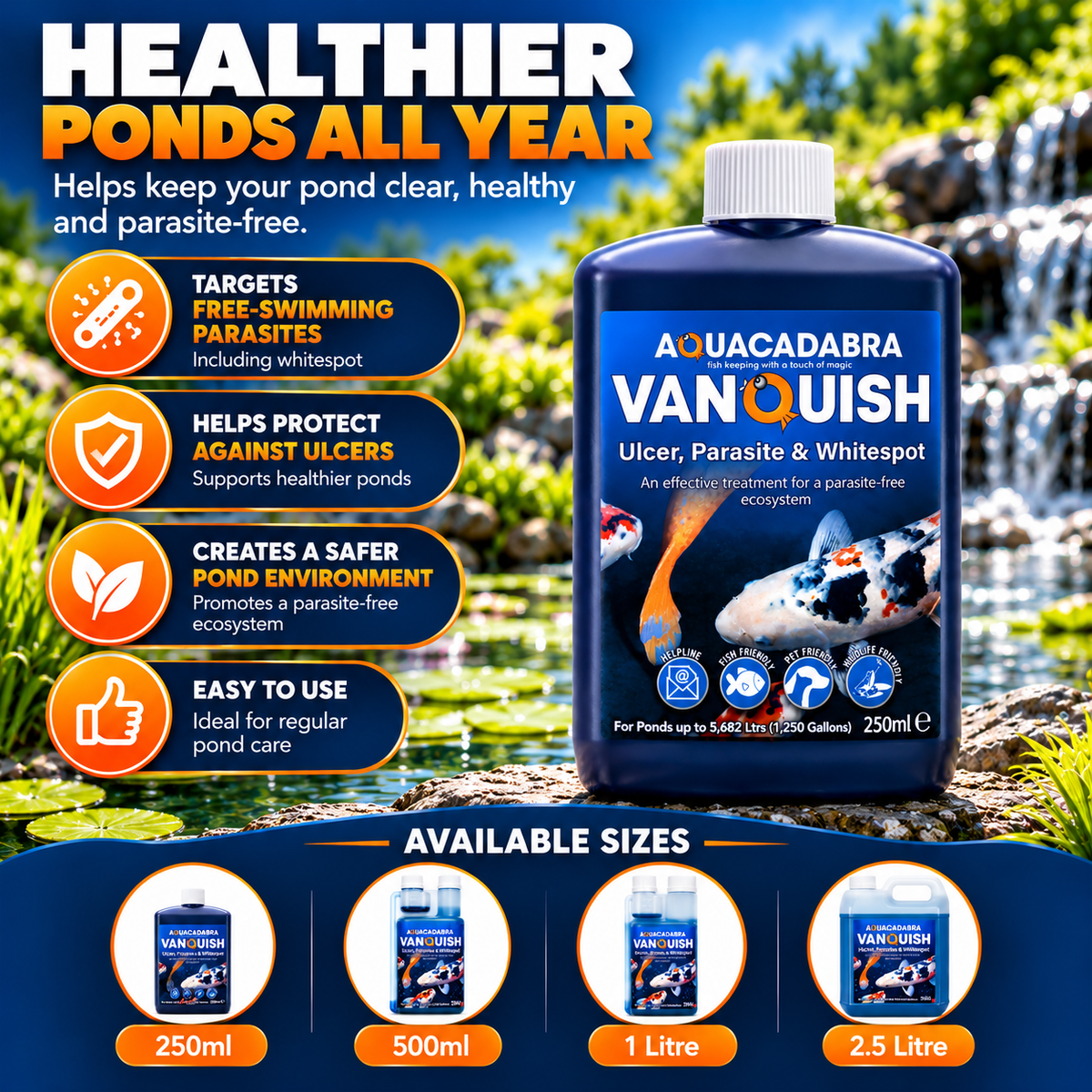 Aquacadabra Vanquish Ulcer Parasite & Whitespot