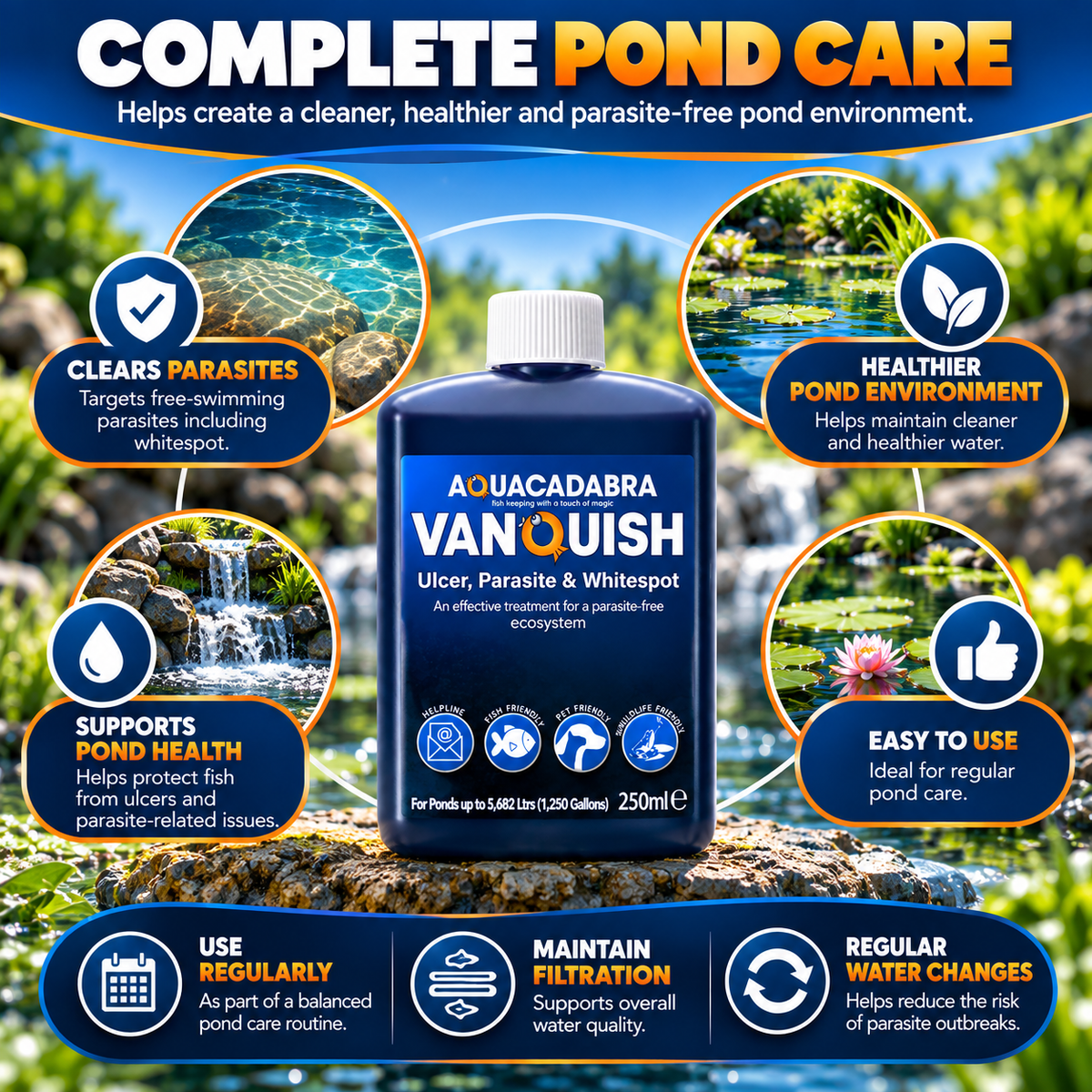 Aquacadabra Vanquish Ulcer Parasite & Whitespot