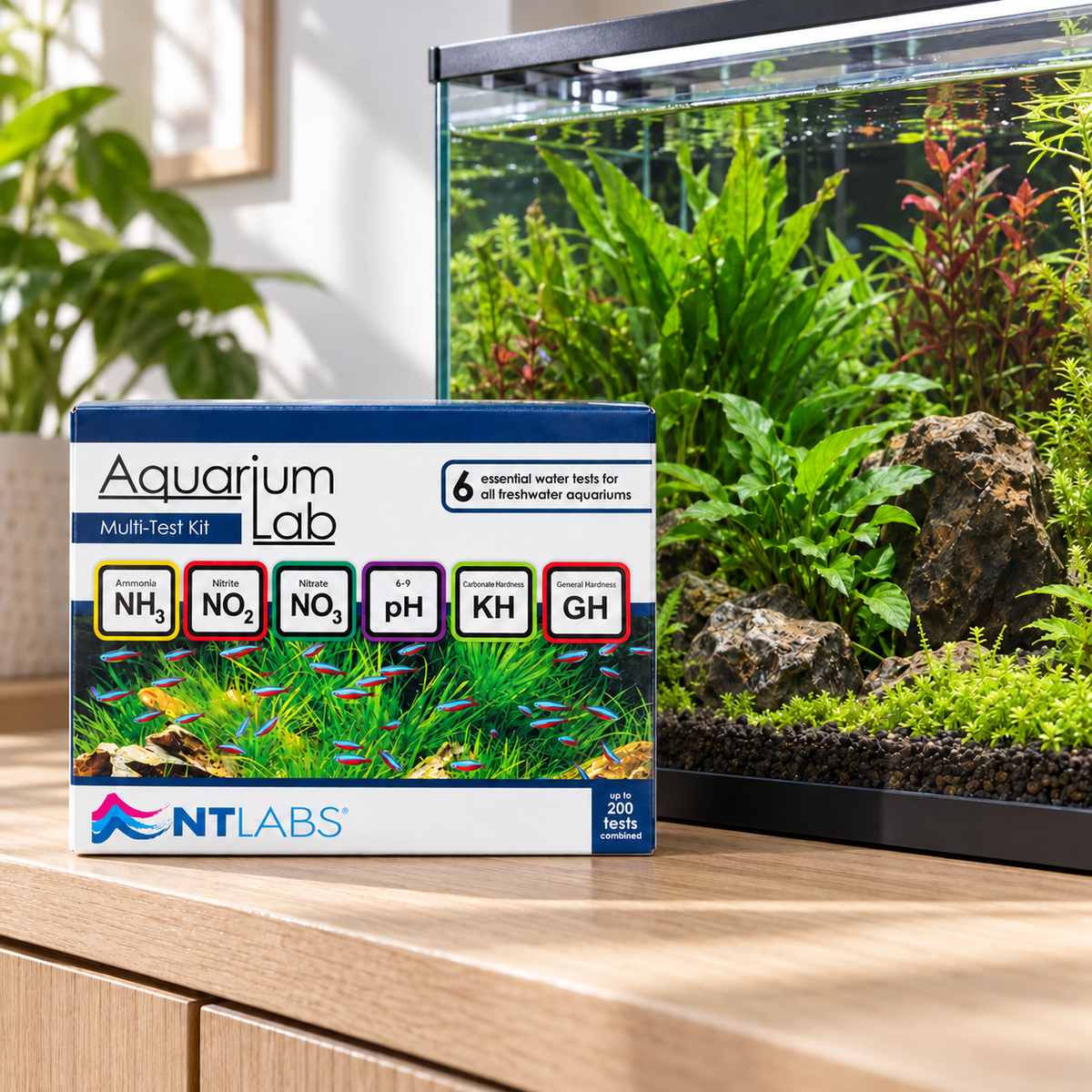 NT Labs Aquarium Multi-Test Kit Water Parameter Tests
