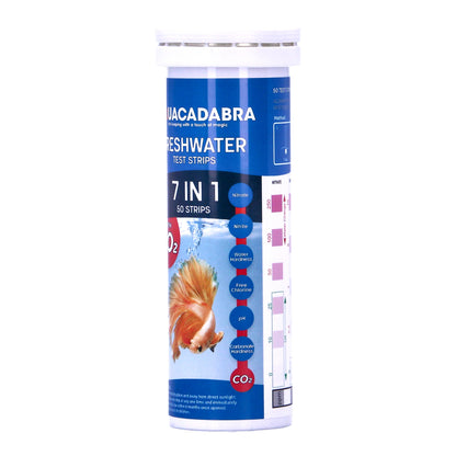 Aquacadabra Aquarium 7 in 1 Nitrate Ph Nitrite 50 Test Strips 