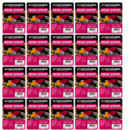 Aquacadabra Frozen Brine Shrimp 100g Fish Food Tropical Marine 5-40 Packs