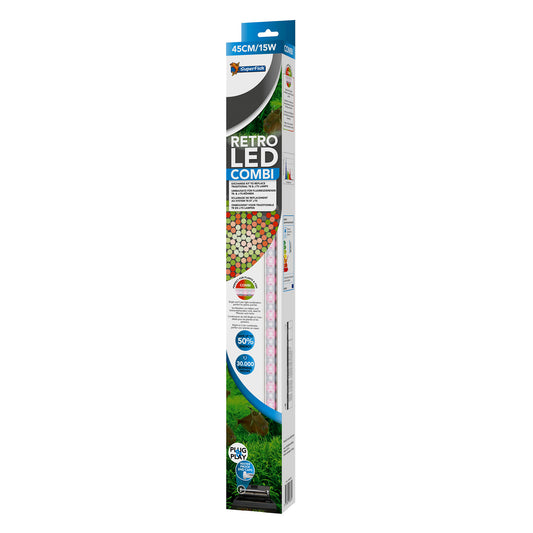 Superfish Retro LED Combi T8&JT5 45cm/15W