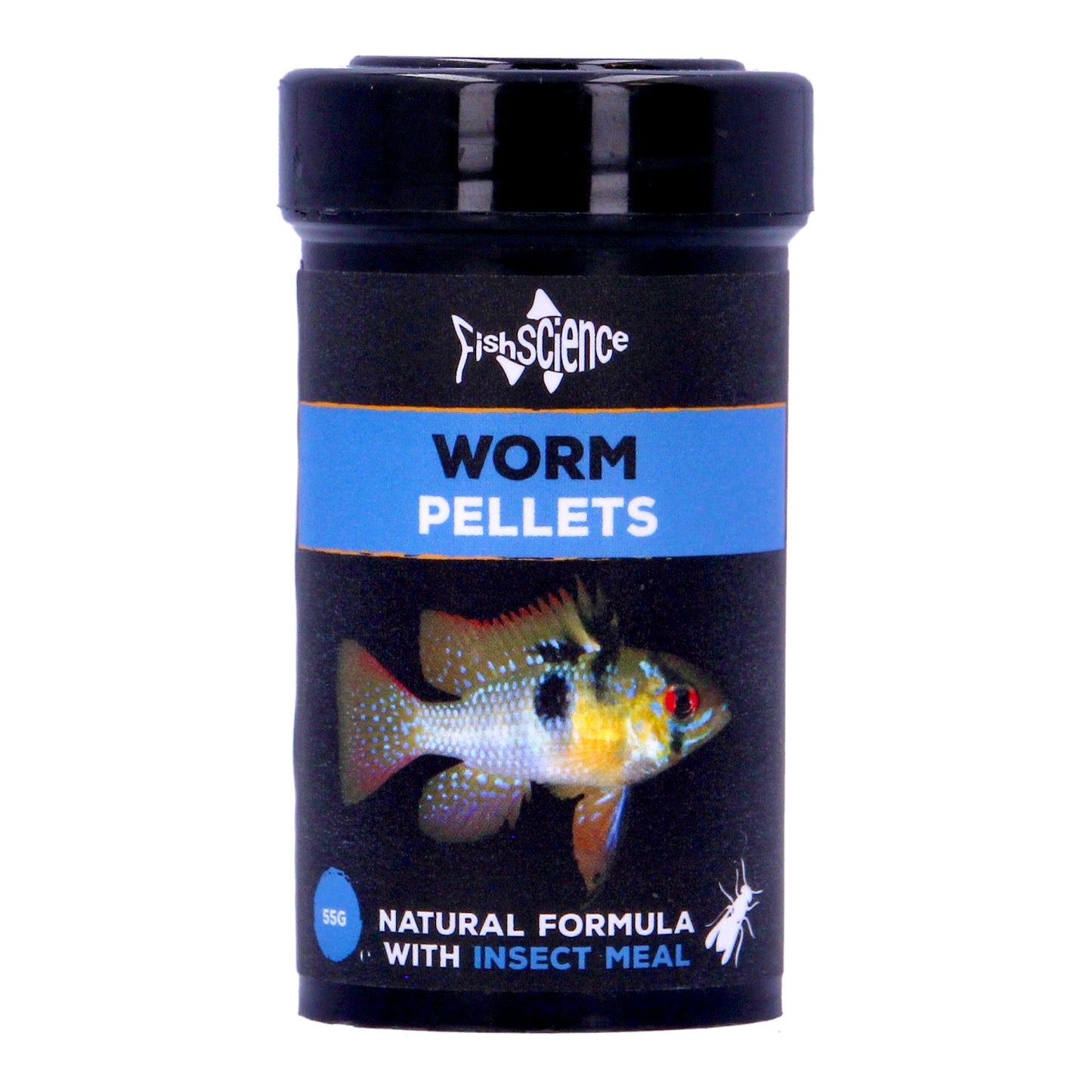 Fish Science Tropical Fish Worm Pellets Aquarium Fish Tank Food 55g and 125g