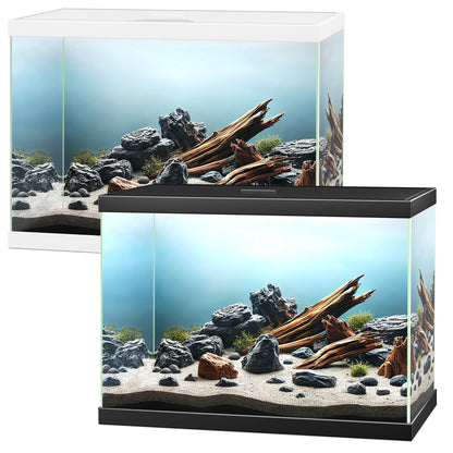 Ciano Aqua 15 Aquarium Black White 13 litre Starter Fish Tank Filter and Lid