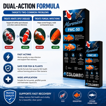 Colombo FMC-50 Pond Fish Treatment – White Spot & Fungal Remedy