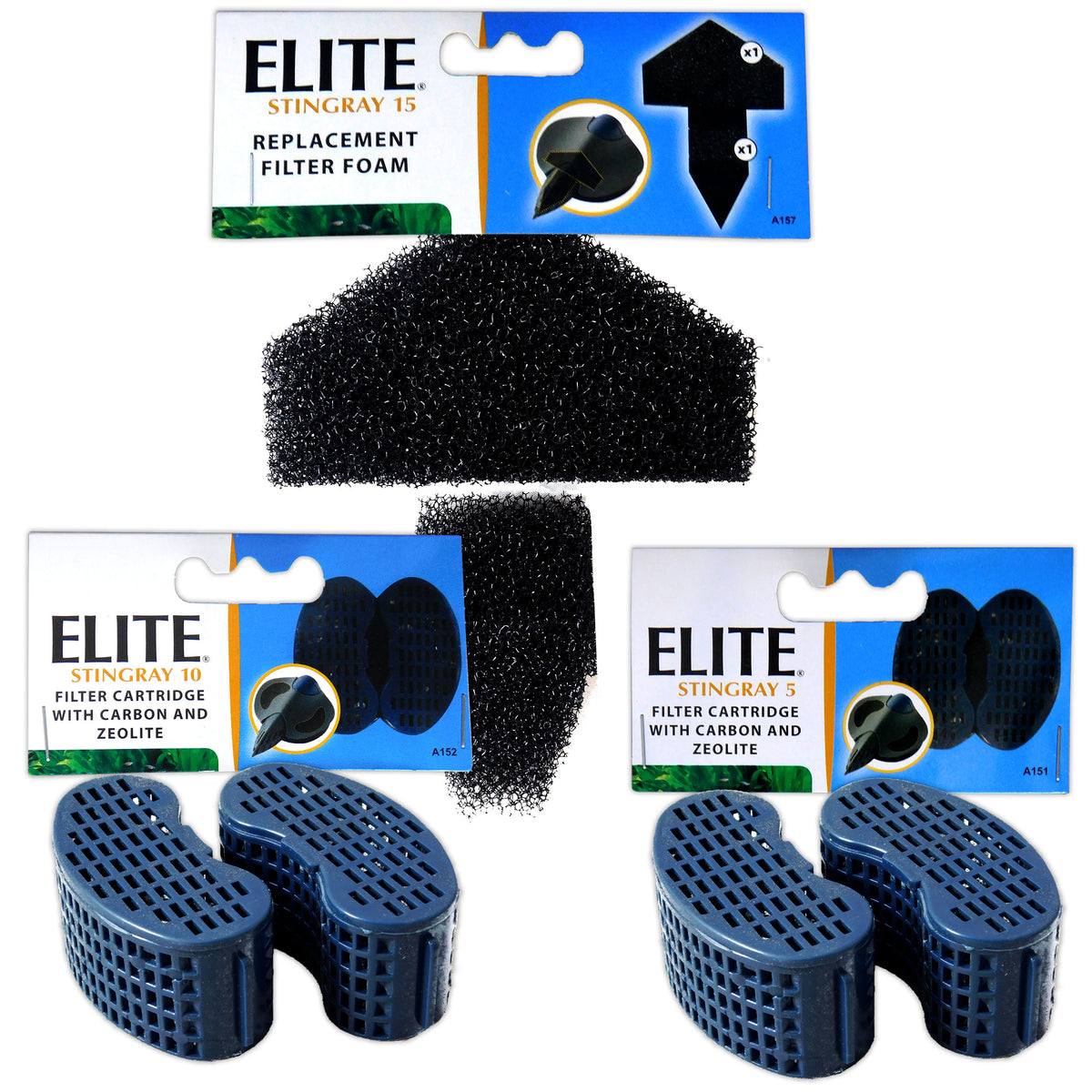 Aquacadabra Foam & Carbon Filter Media Fits Interpet Stingray