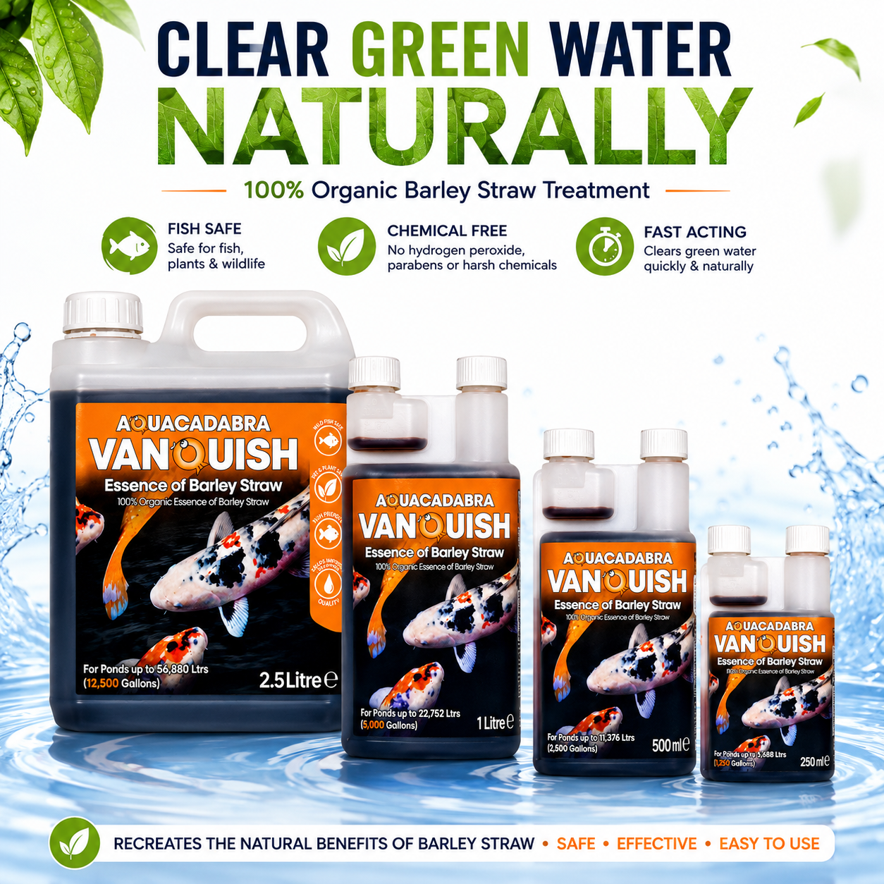 Aquacadabra Vanquish Essence of Barley Straw