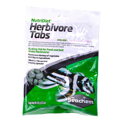 Seachem NutriDiet Herbivore Tabs 85g – Sinking Fish Food Tablets