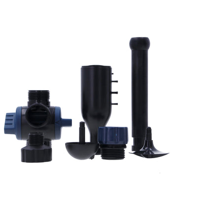 Aquacadabra Pond Fountain Nozzle Kit with Flow Control Nozzle Kit 1/2" + 1"