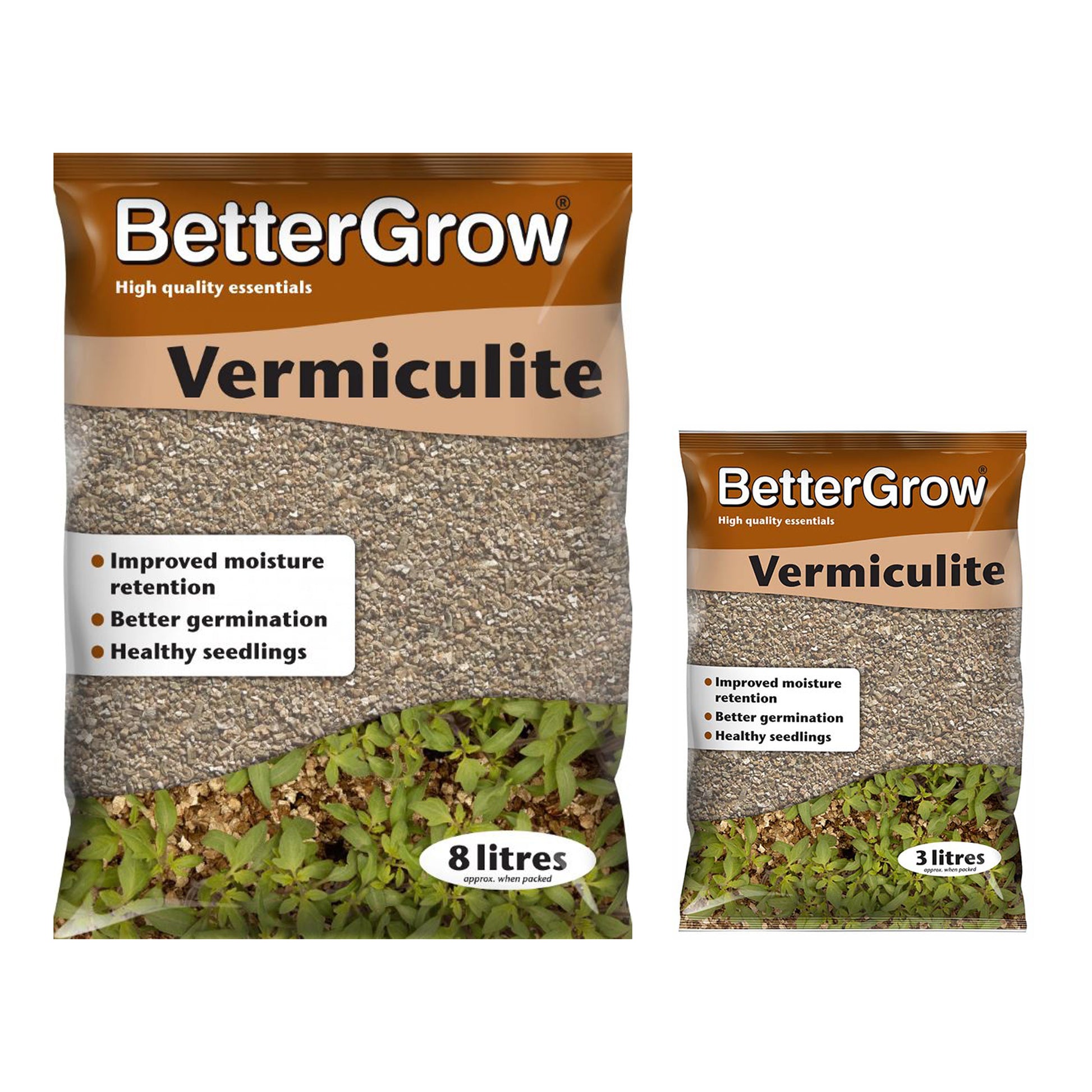 Growth Techonlogy BetterGrow Vermiculite – 3L or 8L for Seeds & Moisture