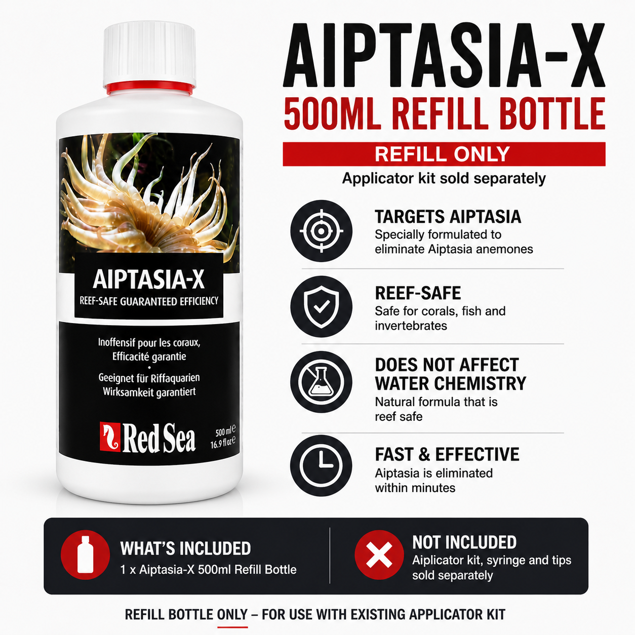 Red Sea Aiptasia-X 500ml Refill - R22233