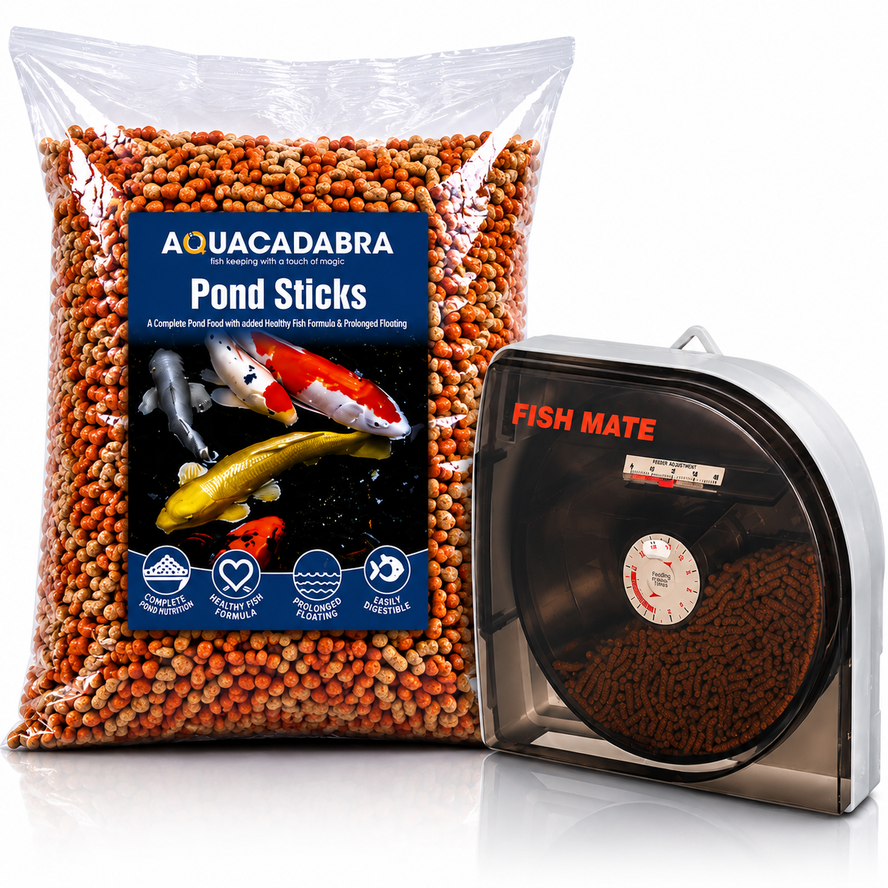 Aquacadabra Pond Food 2kg & P21 Auto Feeder